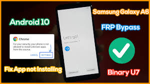 How to unlock samsung galaxy phone by unlock code. Frp Bypass Samsung Galaxy A6 Sm A600fn Security S7 Android 10 Fix App Not Installing Techno
