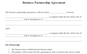 5 Partnership Agreement Structures With Templates