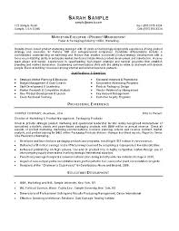 Marketing Resume Objective Examples Sample Example Career Director