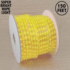 150 Feet Yellow Incandescent Rope Light Spool 1 2 120v