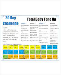 9 30 Day Workout Plan Templates Pdf