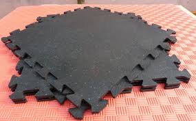 15mm puzzle rubber gym flooring mat