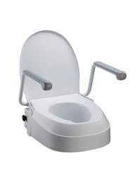 Raised Toilet Seat With Armrests