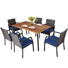 happygrill 7 piece patio dining set