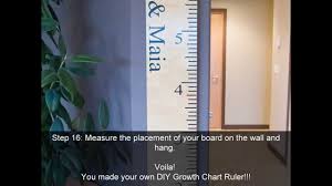 Diy Growth Chart Ruler
