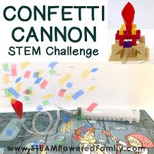 build a confetti cannon stem project