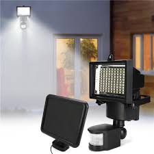 100 Led Solar Powered Pir Motion Sensor Flood Light Outdoor Garden Security Wall Lamp Sale Banggood Com