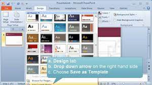 default template or theme in powerpoint