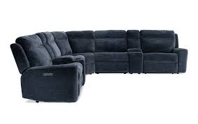 Bolt Navy 7 Piece Power Sectional Bob