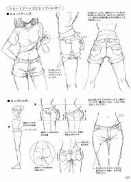 Anime male jeans google search personal drawings anime. Tutorial On How To Draw Jean Shorts For Female Characters All Notes Are In Japanese Drawings Drawing Tutorial Drawing People