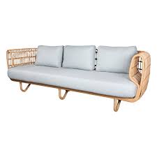 cane line nest 3 seater sofa natural