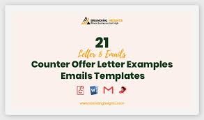 21 counter offer letter exles emails