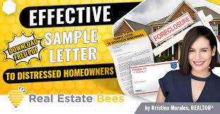 sle letter to distressed homeowners