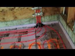 pex tubing layout and install for in