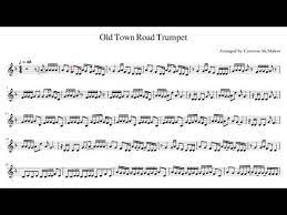 old town road trumpet sheet