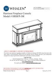 Harrison Fireplace Console Model