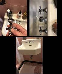 leaky old fashioned bathroom faucet : r/Plumbing