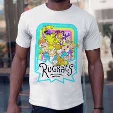 neon rainbow reptar and friends t shirt