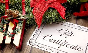 this is how gift certificates specials