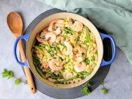 one pot pasta primavera with shrimp