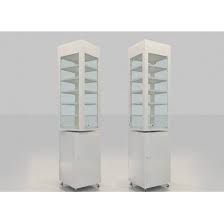 Corner Display Cabinet With Glass Doors