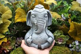Ganesha Statue Zen Elephant Doing Yoga