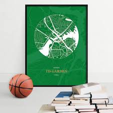 Print Boston Celtics Street Map