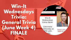 People from all walks of life regardless of gender, education, or age will find these june. Win It Wednesdays Trivia General Trivia June Week 4 Finale Youtube
