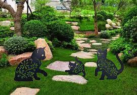 Cat Garden Statue Set Grabone Nz