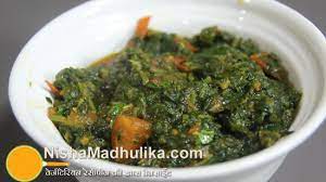 sukhi palak bhaji recipe spinach stir