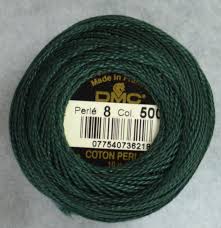 Dmc Pearl Perle Cotton Balls 100 Cotton 10g 80m 87yards Colour 500 Very Dark Blue Green