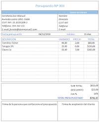Planilla De Excel Para Hoja De Presupuesto Planillaexcel Com