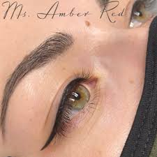 eyeliner tattoo ms amber red