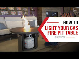 How To Light Your Gas Fire Pit Table