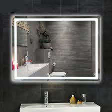 Large Led Light Up Bathroom Wall Mirror