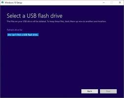 we can t find a usb flash drive windows