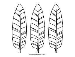 turkey feather template free