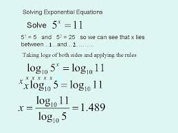 the exponential logarithmic functions