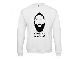 Harden was diagnosed with a right hamstring strain after undergoing an mri on tuesday and will be reevaluated in 10 days, billy reinhardt of netsdaily.com reports. Fear The Beard Sweatshirt James Harden Houston Rockets Nba Sweat