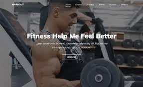page bootstrap 4 html5 gym template