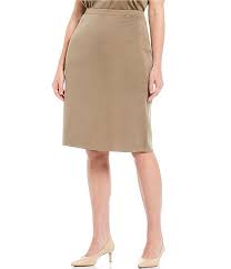 Ming Wang Plus Size Pull On Pencil Skirt