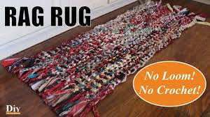 rag rug out of fabric macrame rug diy