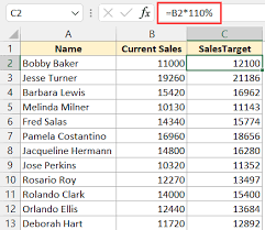 column by a number in excel