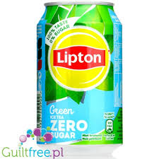 lipton green tea zero 330ml sugar