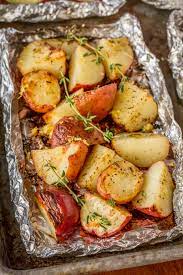 5 ing grilled potatoes in foil