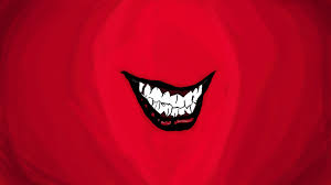 black, illustration, red, Joker, mouth ...