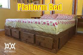 Platform Bed With Drawers Woodworking