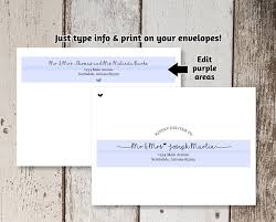 Wedding Envelope Template Printable Envelope Address Template