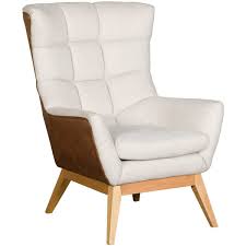 burton high back 2 tone accent chair