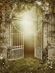 Old Garden Gate With Ivy Stock Photo By